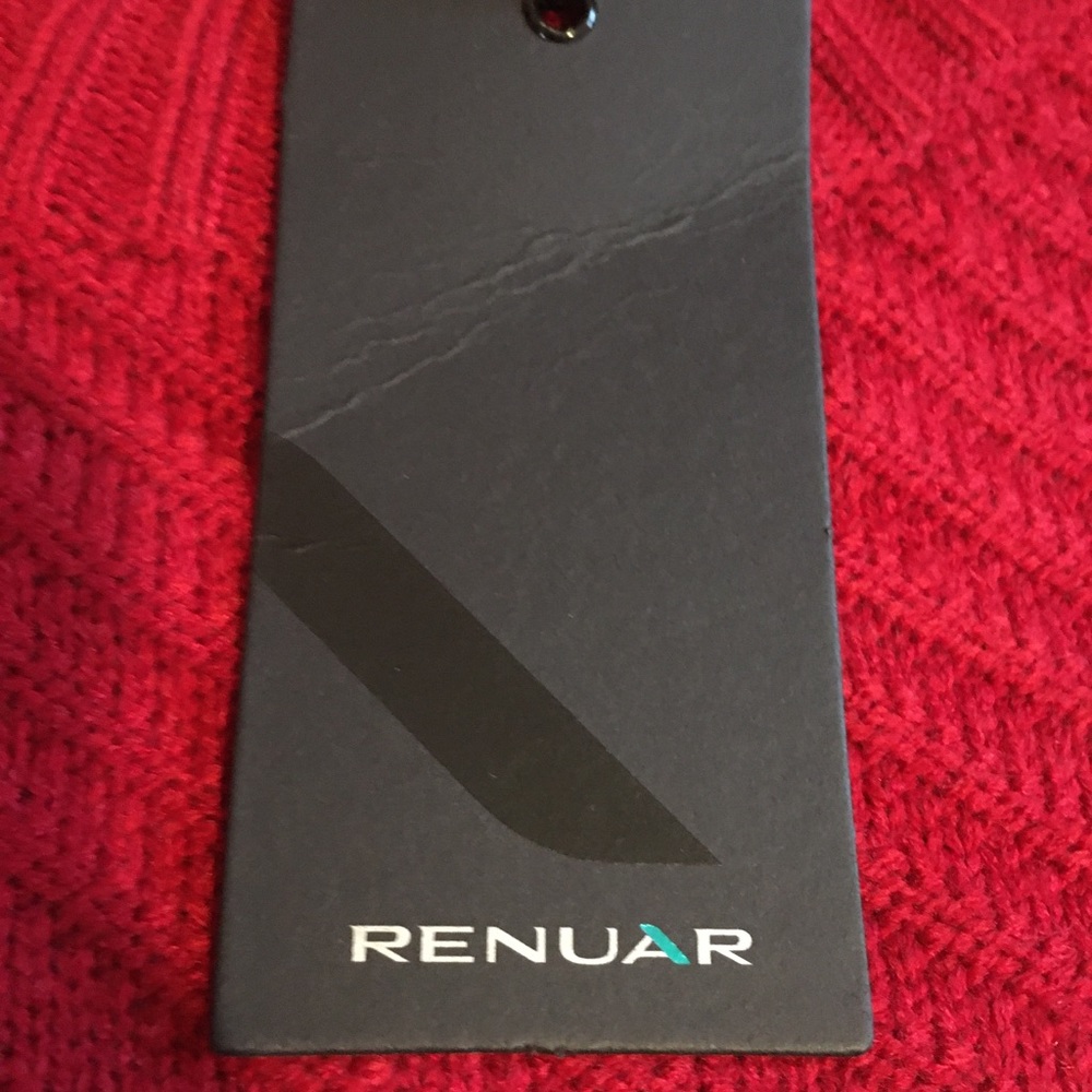 Renuar Red Crew Neck Sweater - Picture 13 of 16